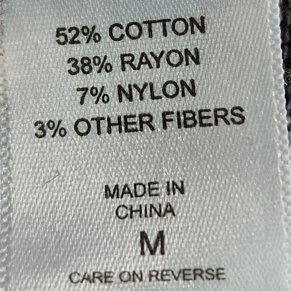 7th Avenue NWOT Black Tan White Grey Sparkly Asymmetrical Stripe Cardigan Medium - Picture 10 of 11